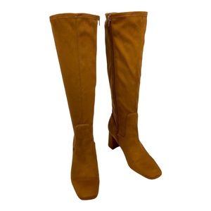 NORDSTROM RACK Nalla Tall Microfiber Sock Boot in Cognac